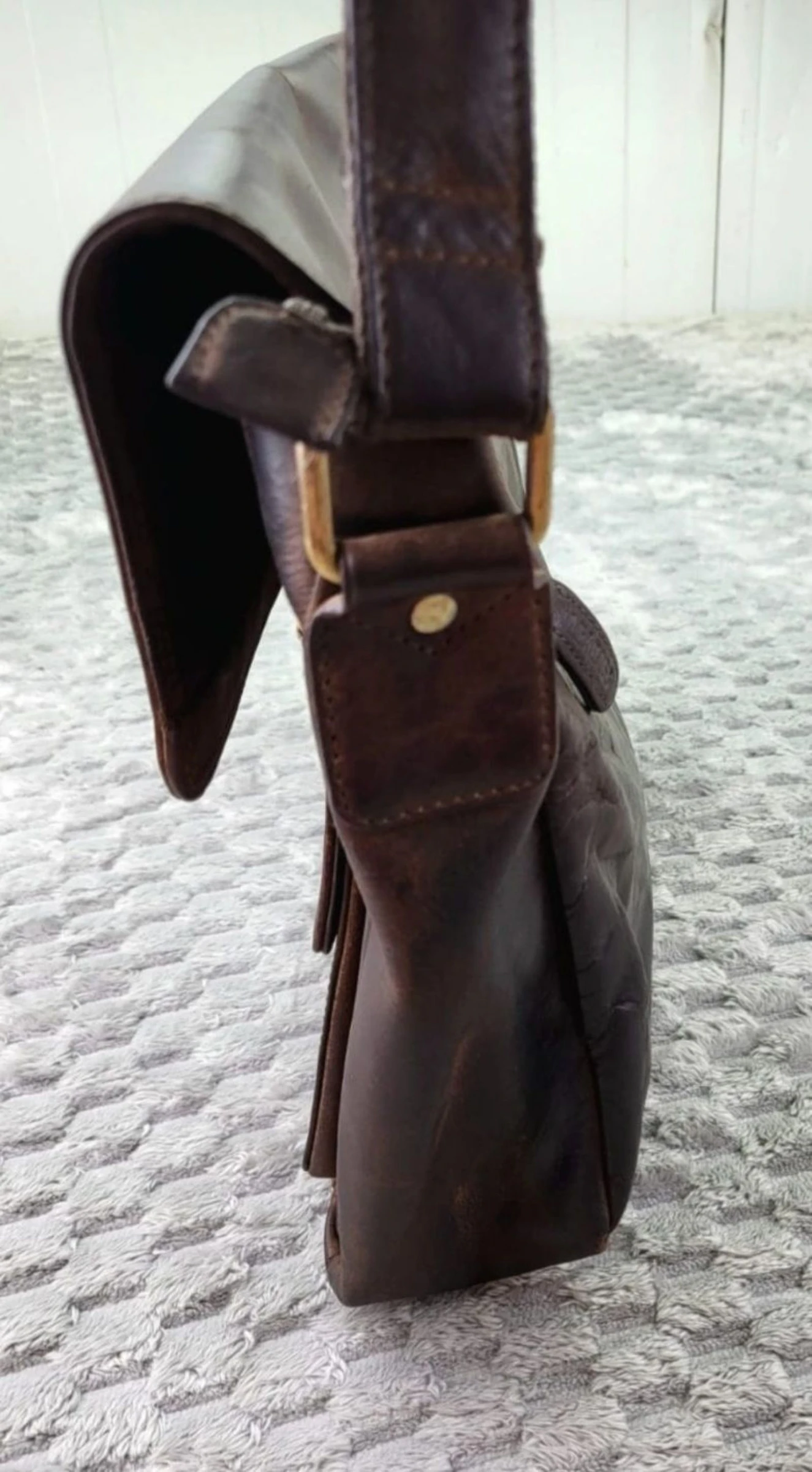 LEABAGS Leather Messenger Bag Vintage Retro Style 2000s – photo 15